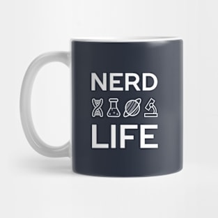 nerd life science t-shirt Mug